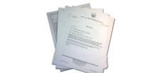 Picture of papers representing policy and memos