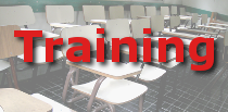 Picture of a desks representing the training section