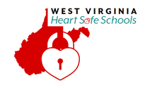Picture of a logo representing EMSC's West Virginia Heart Safe Schools Project.